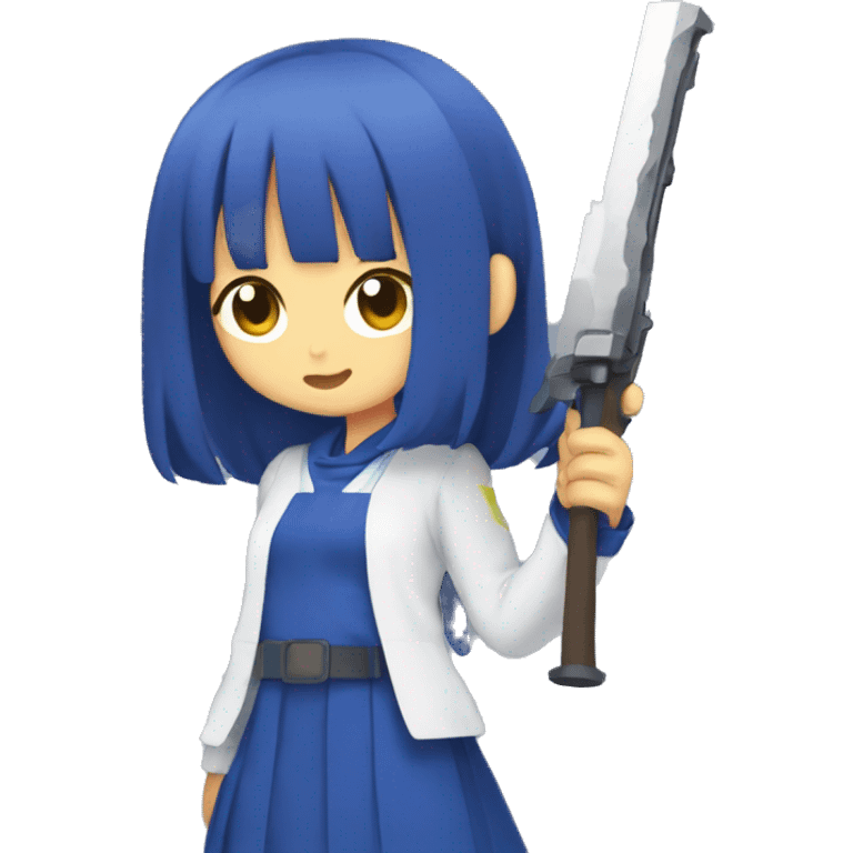 konata izumi holding a weapon emoji