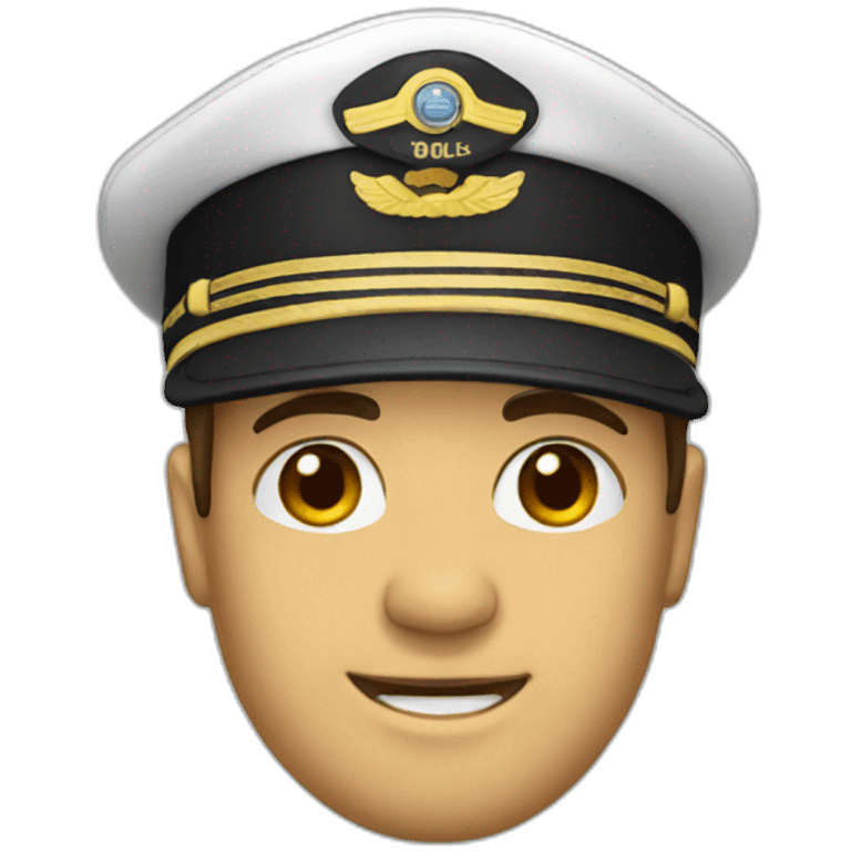 plane pilot hat emoji