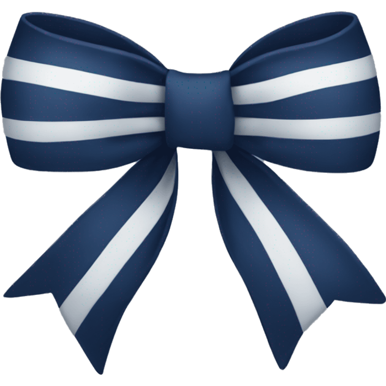 Navy blue bow emoji