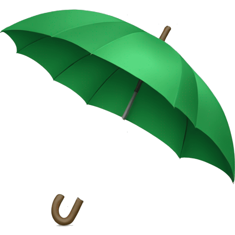 Green umbrella emoji