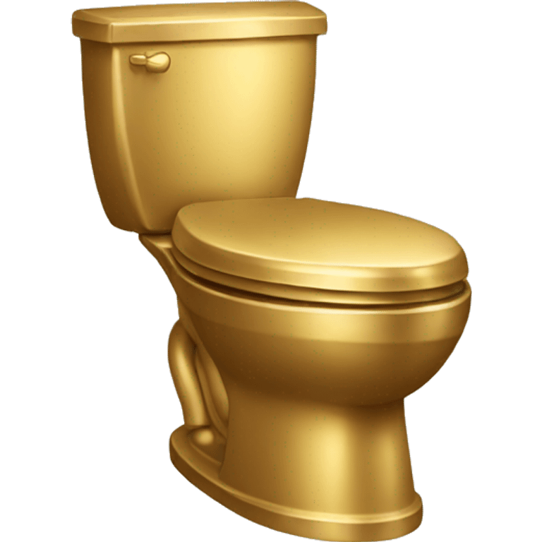 a golden toilet emoji