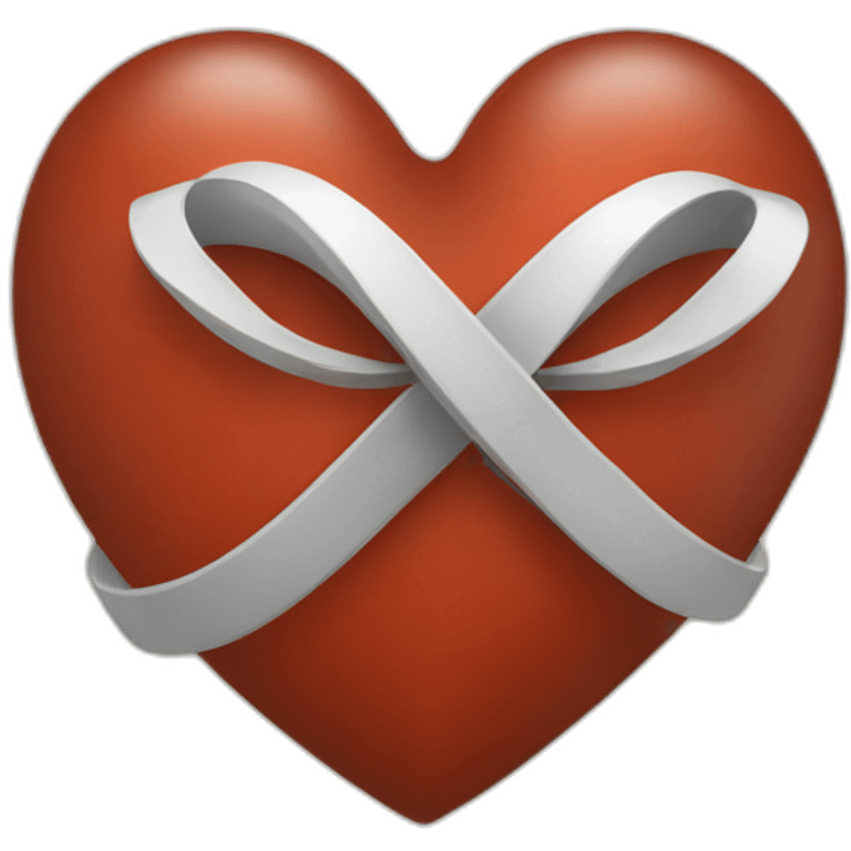 Coeur avec le symbole infini emoji