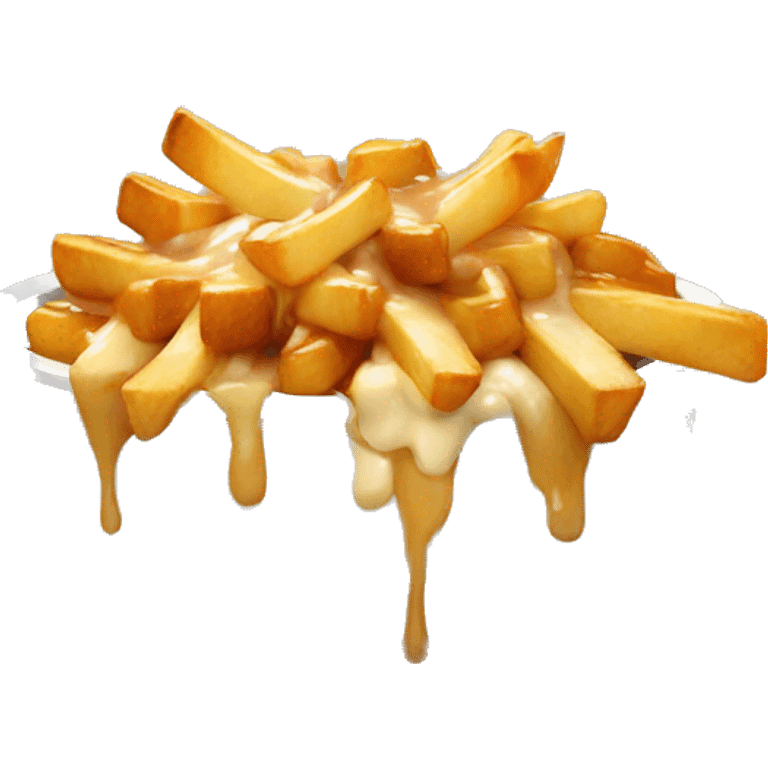 Poutine qui mange une poutine emoji