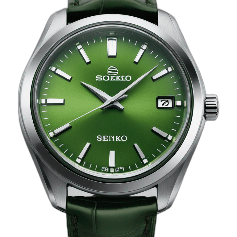 Grand seiko green dial spring drive emoji