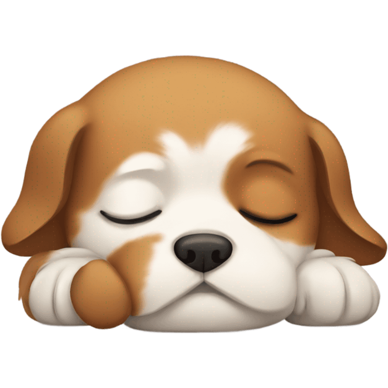 Small dog sleeping emoji