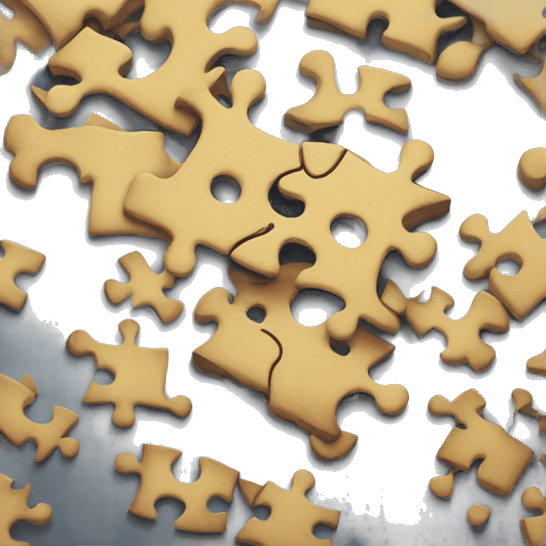 Disconnected puzzle pieces emoji