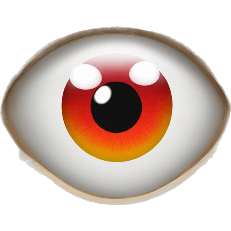 Eyes that have red retinas  emoji