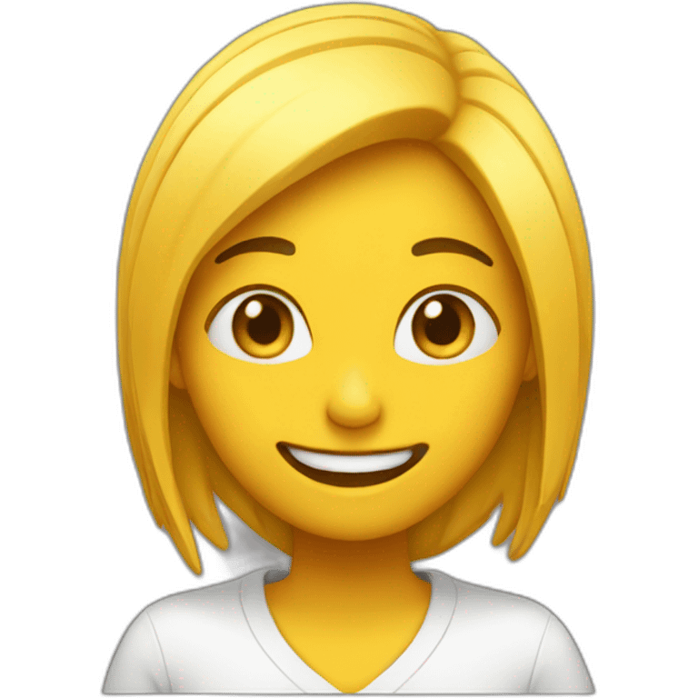 Chica riendo emoji