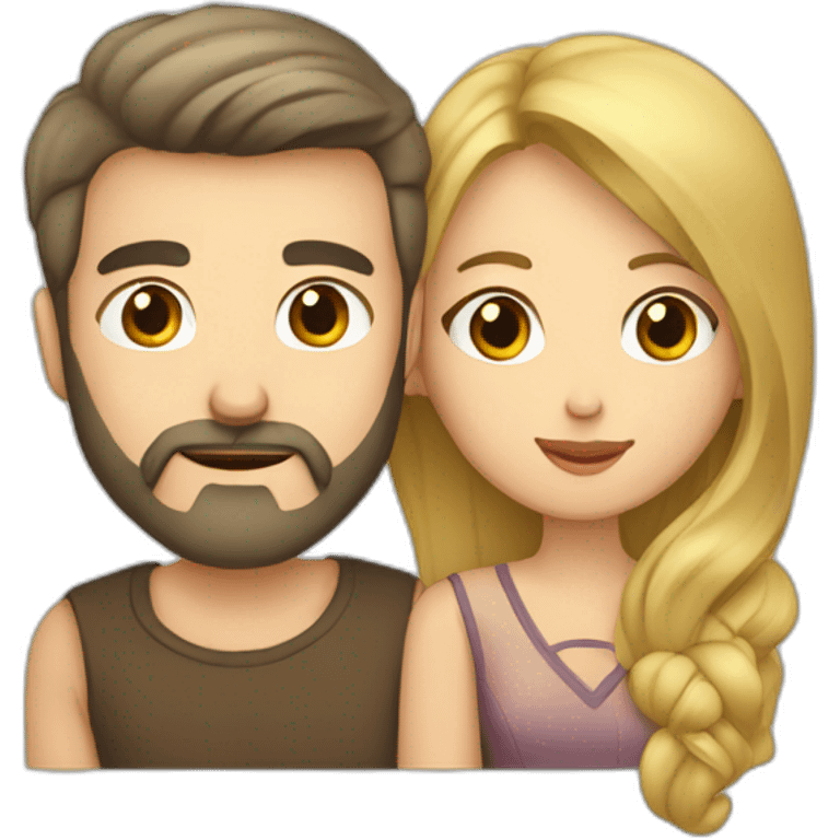 caucasian-man-with-beard-kisses-asian-woman emoji