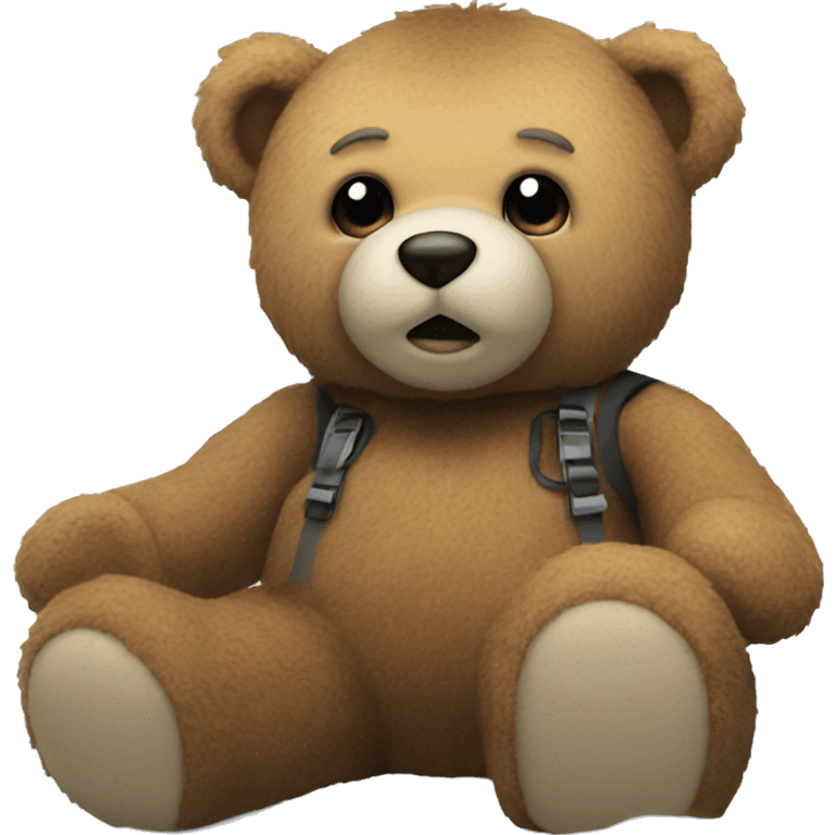 Teddybear on afterski emoji