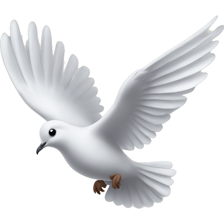 Dove flying in the sky emoji