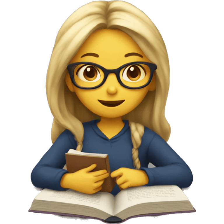 Reading Girl  emoji