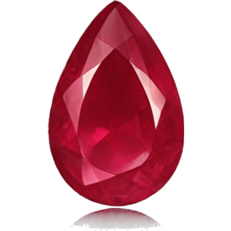 ruby teardrop necklace emoji