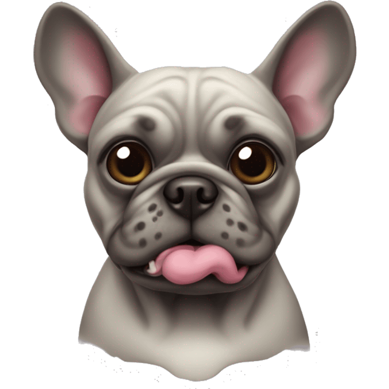 Stinky french bull dog alien emoji