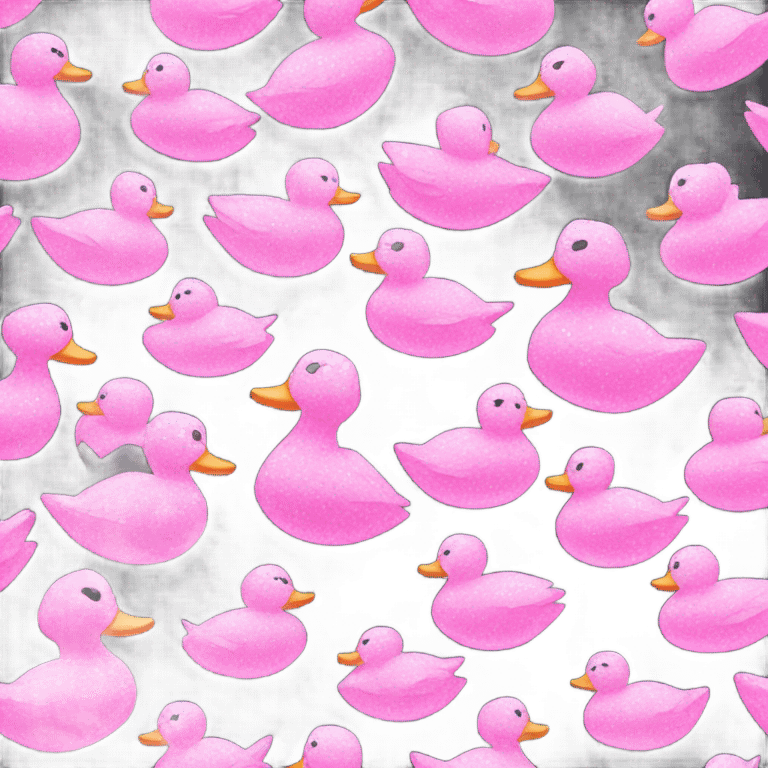 a duck made of pink crystals emoji