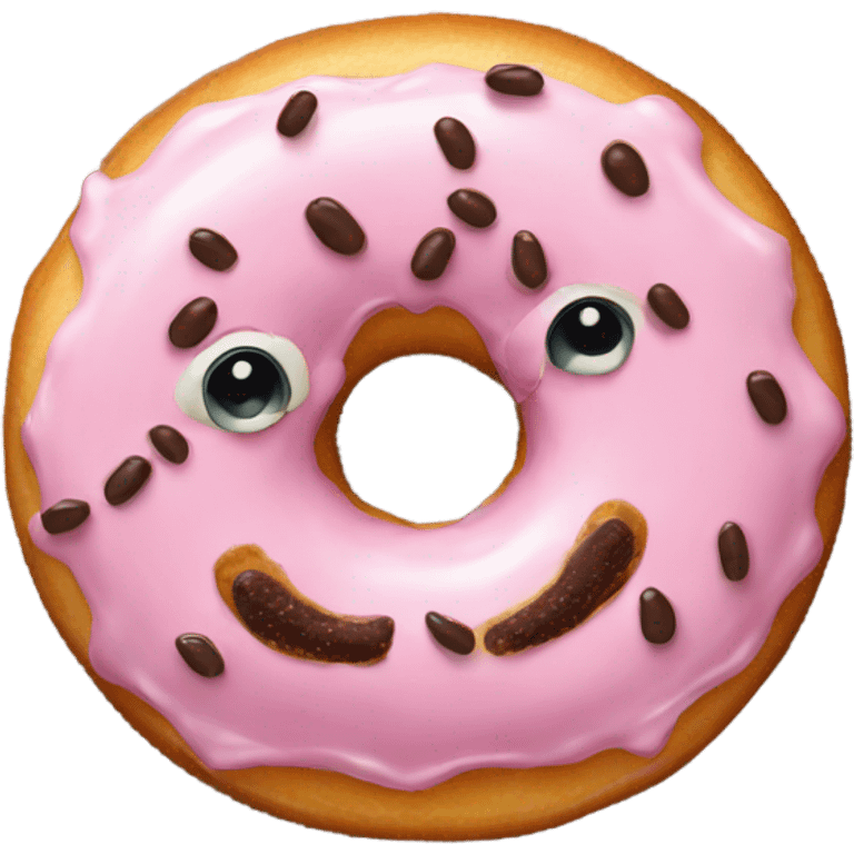 Doughnut with the name Madison written on it emoji