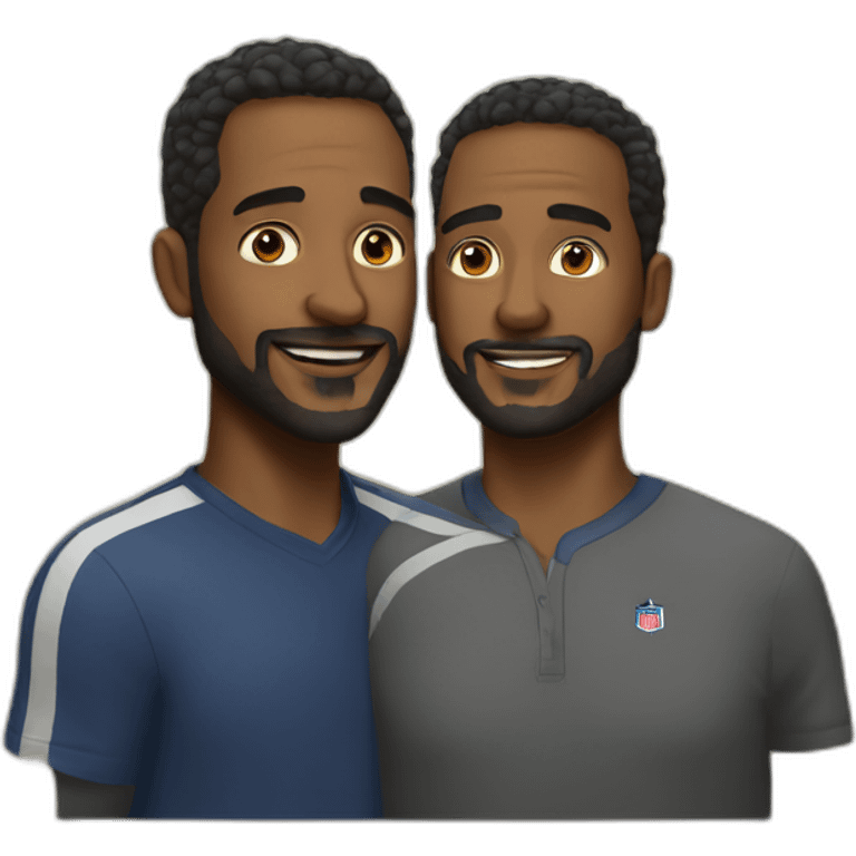 Two fathers of your teammate emoji