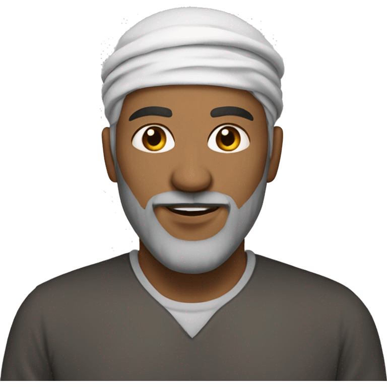 A muslim man with light Brown eyes and blond beard emoji