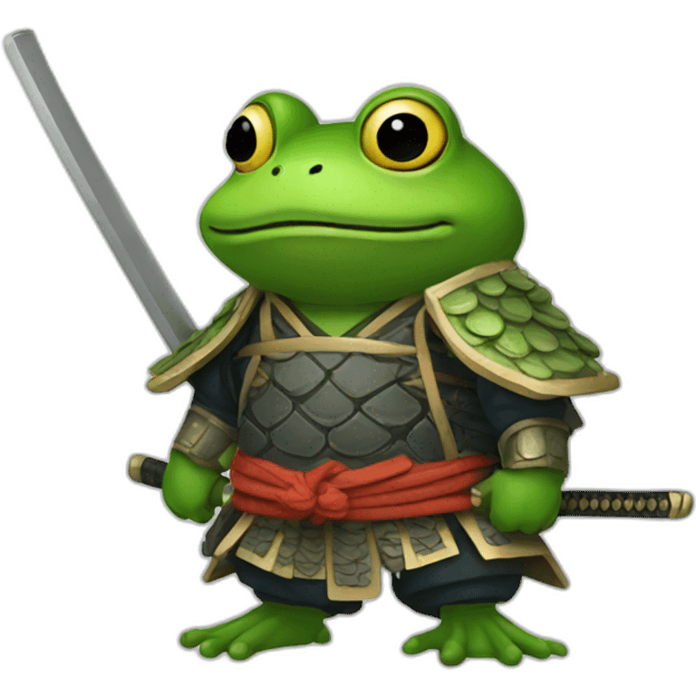 frog samurai emoji