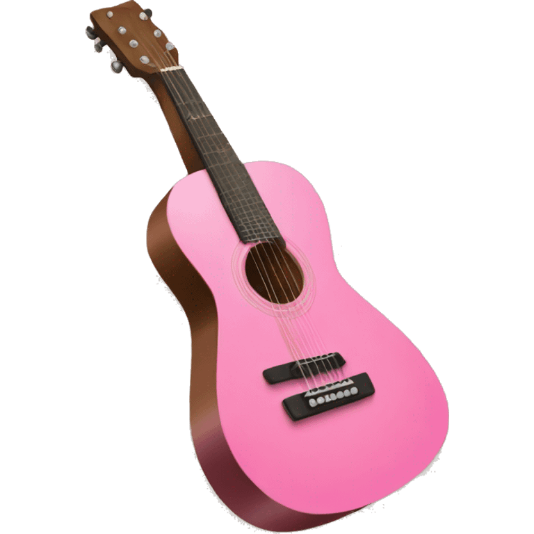 Pink bow on guitar emoji