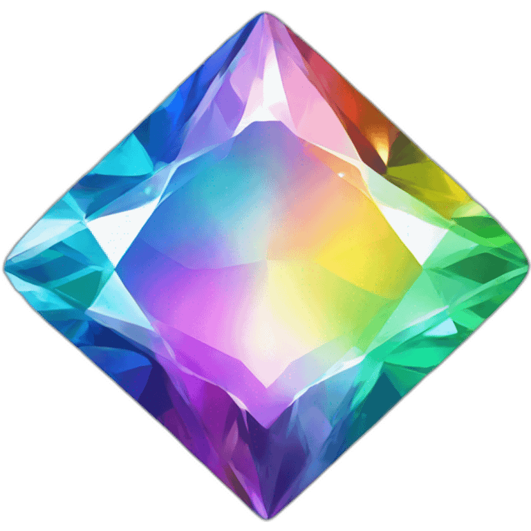 Rainbow diamond emoji