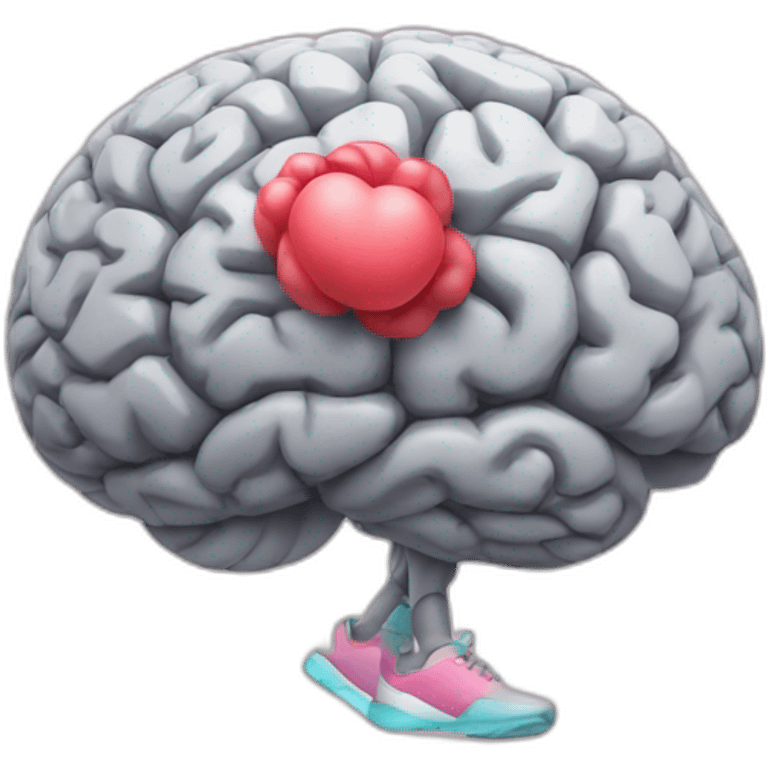 brain in a workout emoji