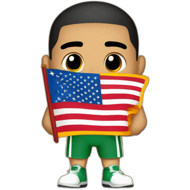 Jayson tatum with a chinese flag\ emoji