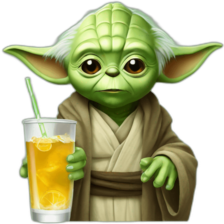 Yoda drink soda emoji