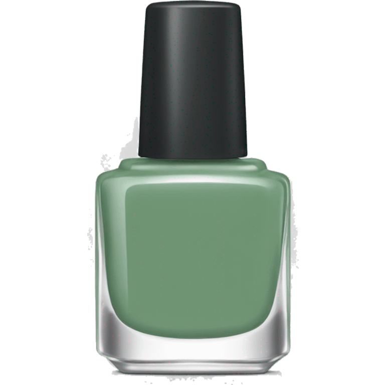 Sage green nail polish bottle emoji