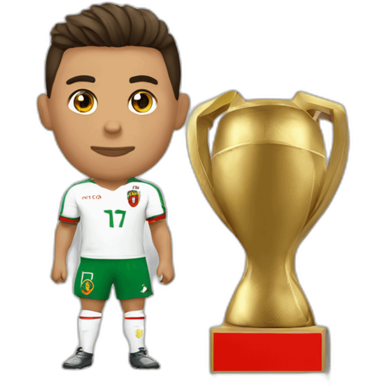 Ronaldo avec le maillot du Portugal mais le logo de l'Italie  emoji