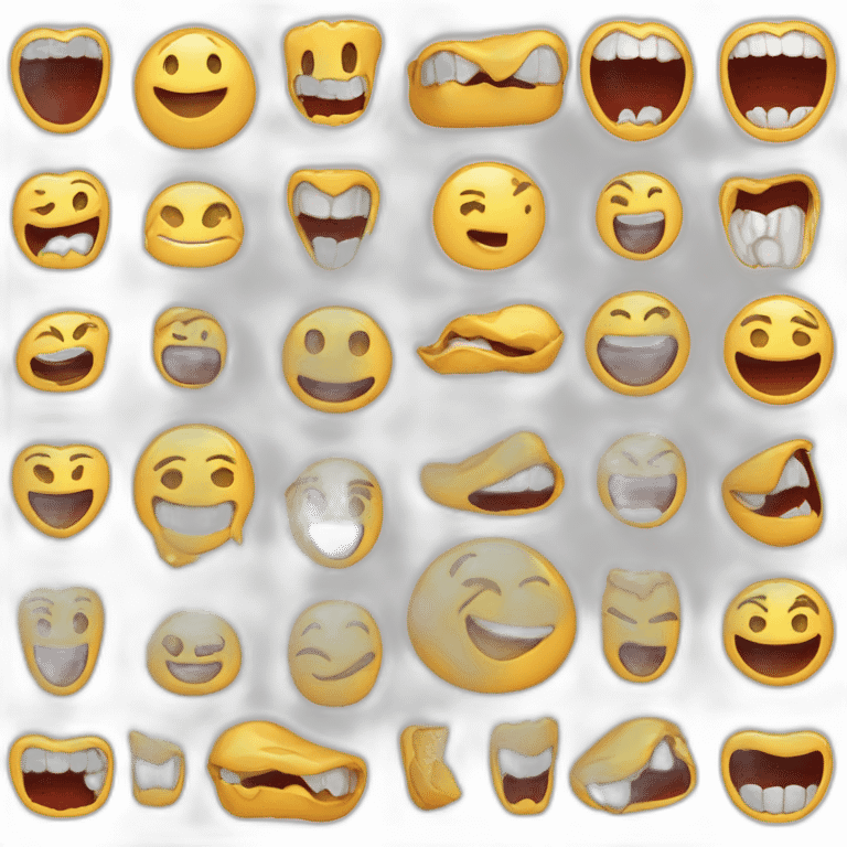 iphone android iphone android many many teeth multple emoji emoji emoji emoji