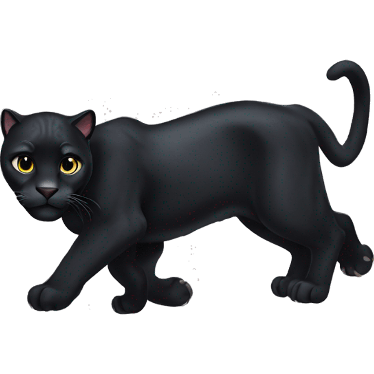 Black panther cat animal emoji