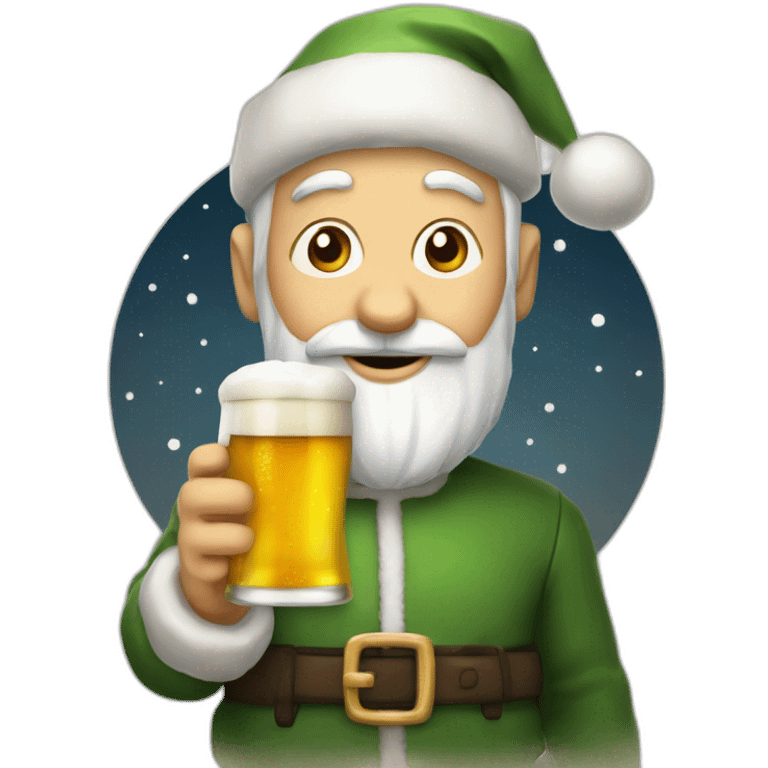 père noel biere emoji