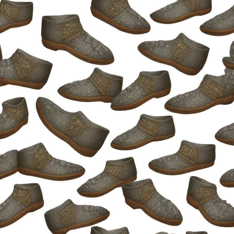 medieval shoes made of diamonds emoji