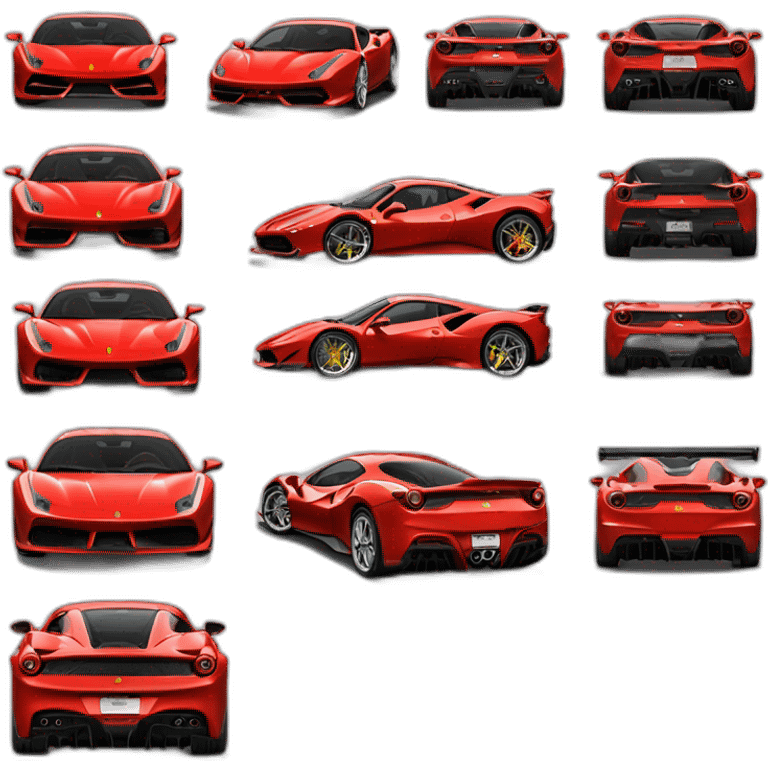 ferrari 488 pista emoji