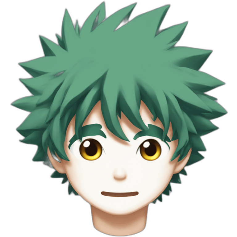 Izuku Midoriya from My hero academia emoji