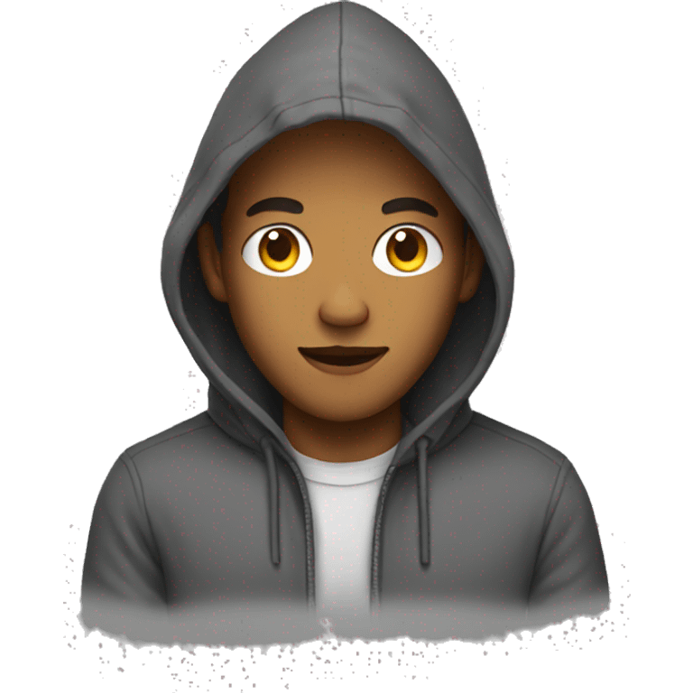 guy in a hoodie emoji