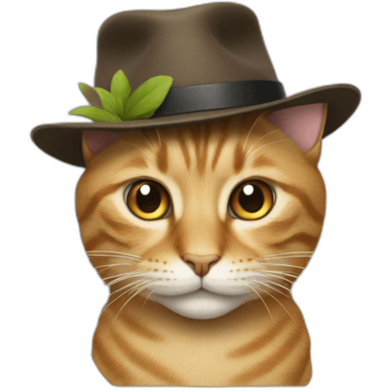 Cat with a hat emoji