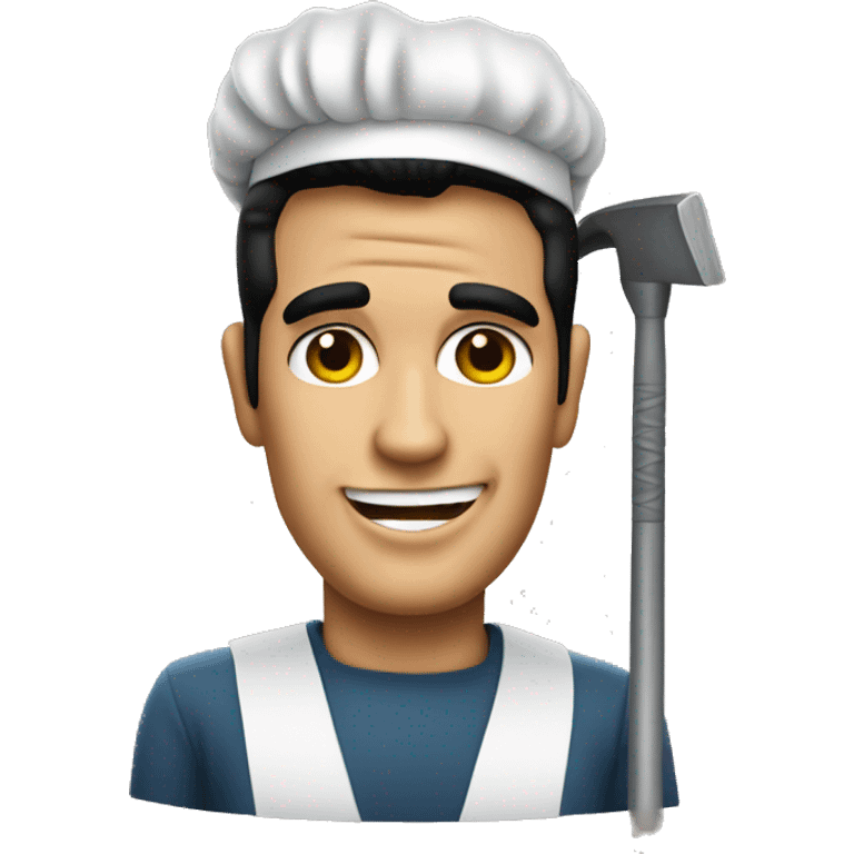 Elvis as a janitor  emoji