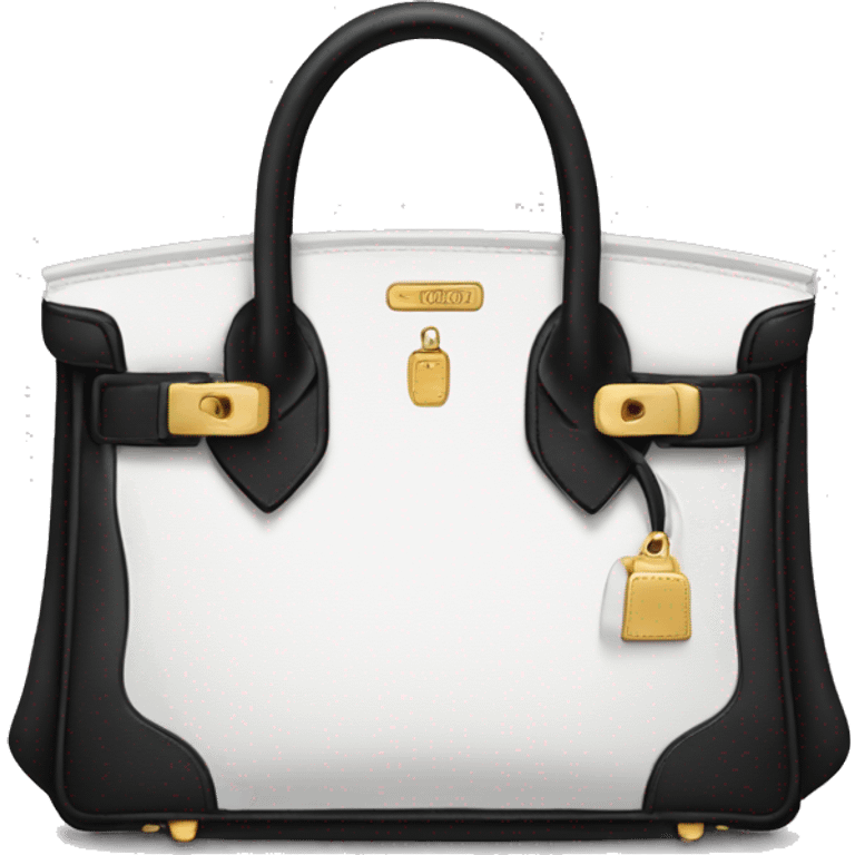 Black Birkin bag emoji