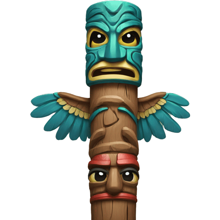 PNW totem pole emoji