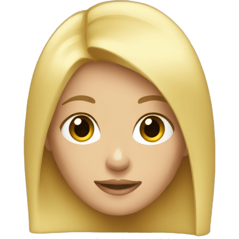 a girl with blonde hair emoji