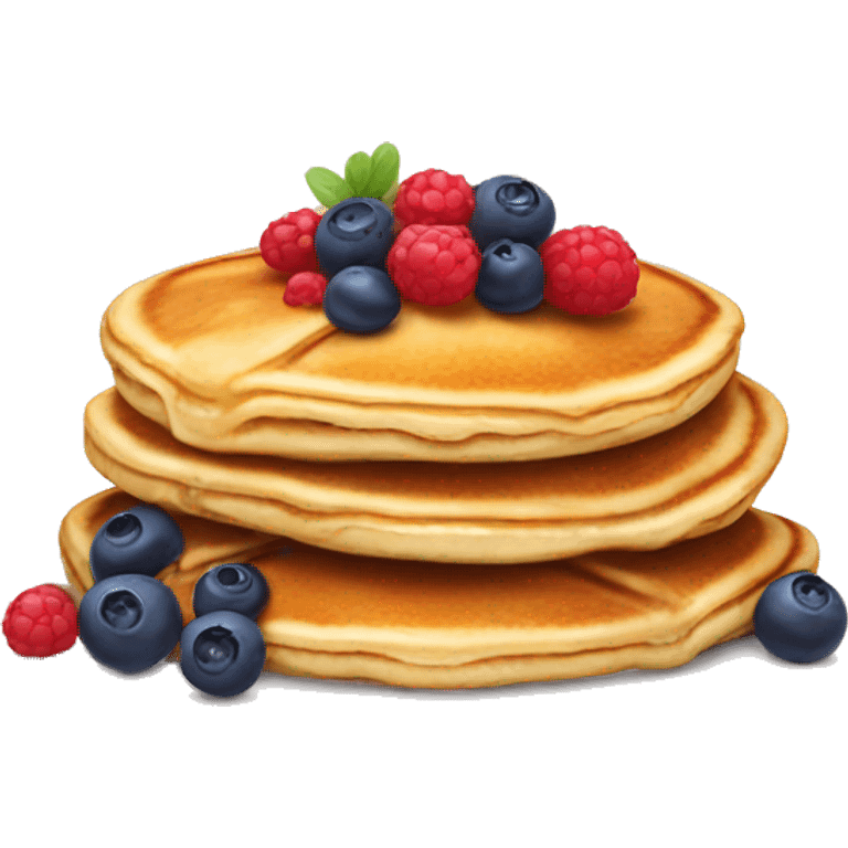 Pancakes with berries emoji