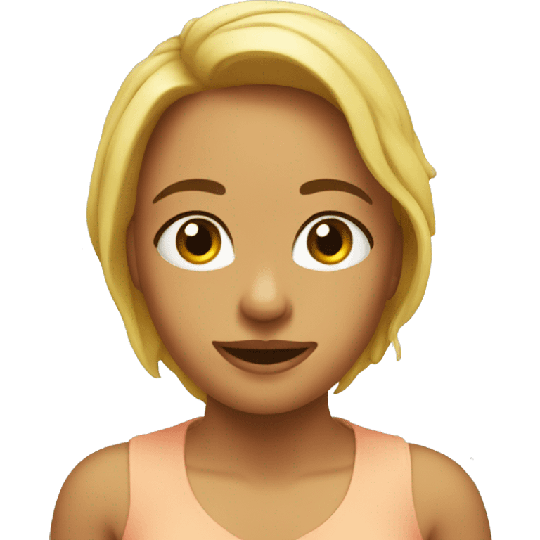 Chica bañándose  emoji