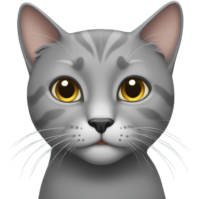 Grey cat emoji