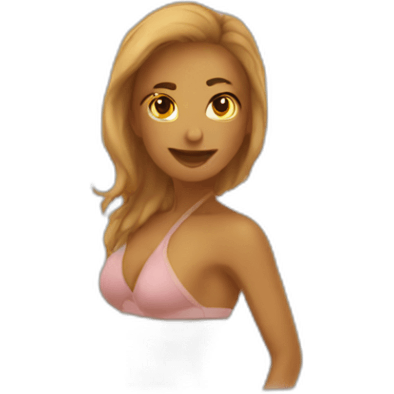 Woman in bikini emoji