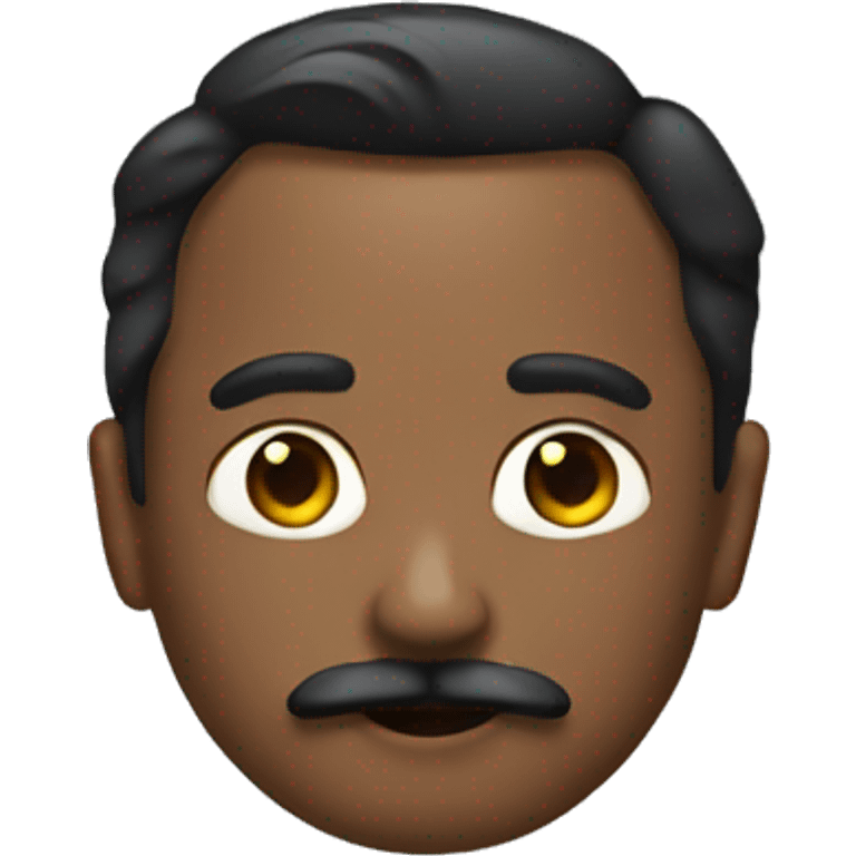 Black elon musk mustache emoji