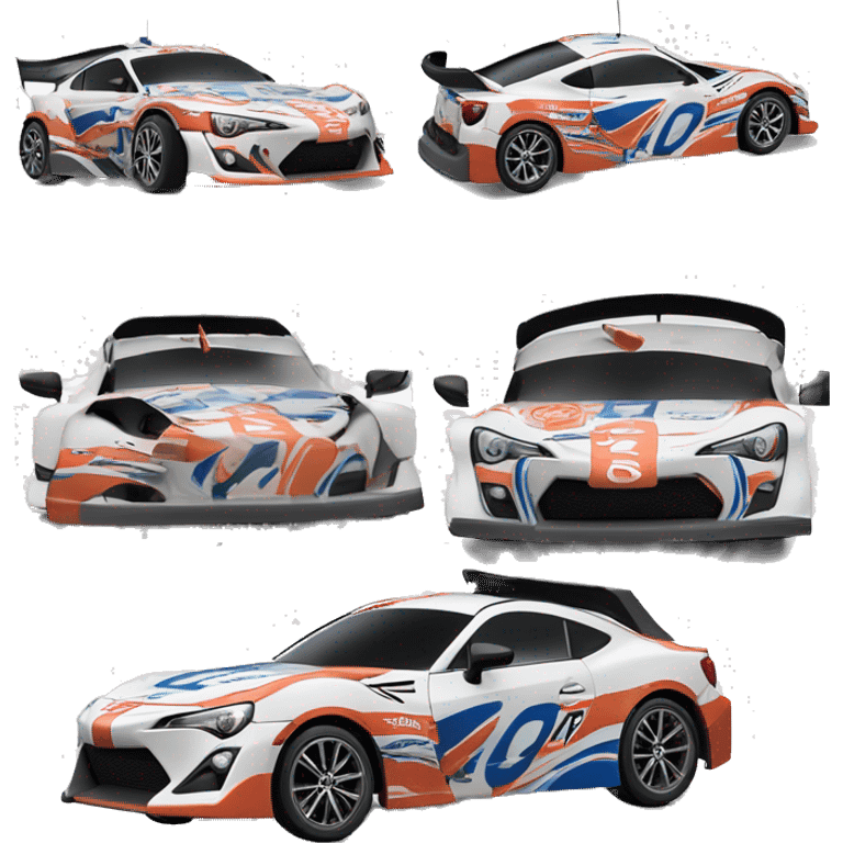 Radio Controlled Captain Rex themed 2013 Toyota 86 shaped like a Formula One race car with exposed turbine wheels  emoji