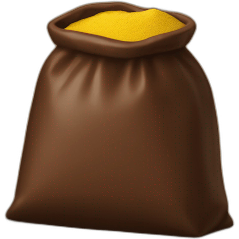 chocolate powder  - yellow bag emoji