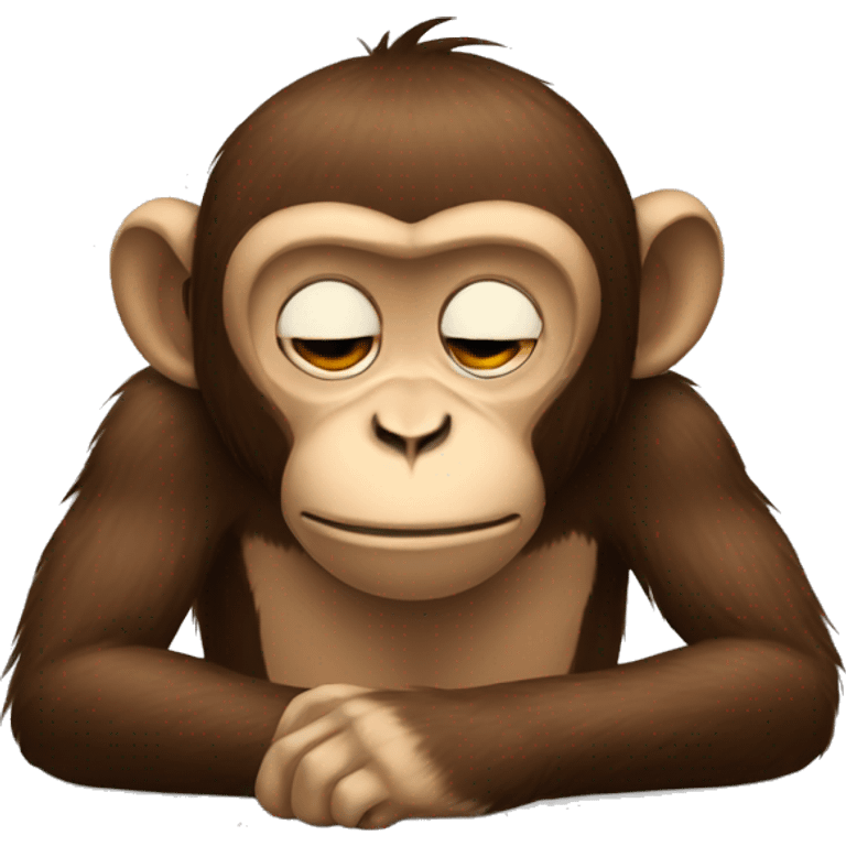 monkey tired emoji